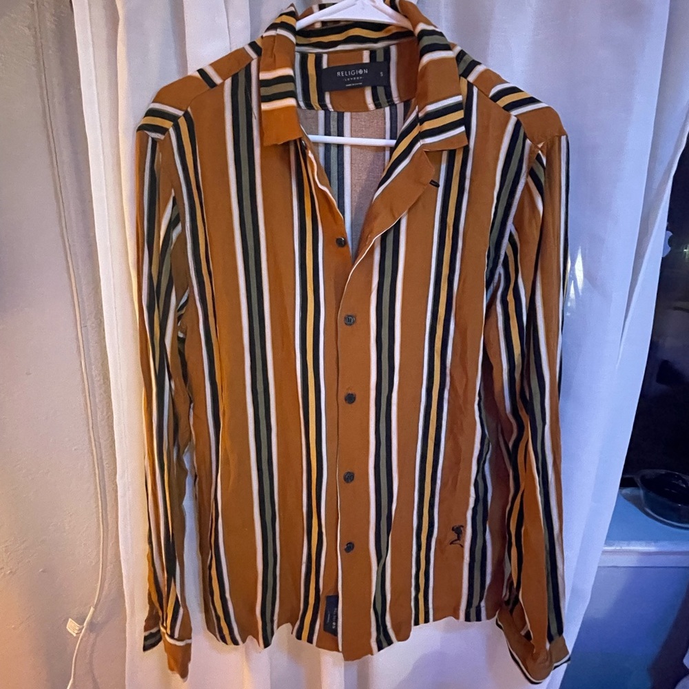 Religion button up blouse size small